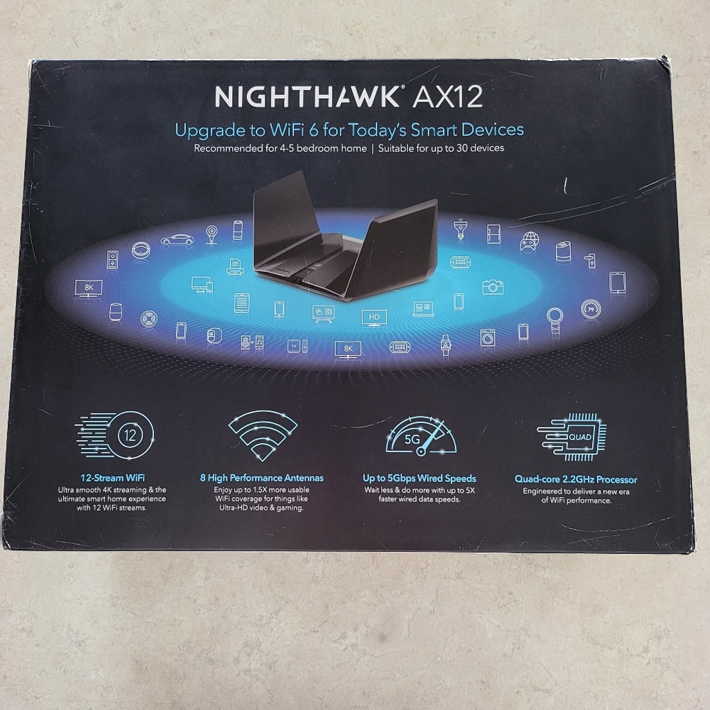 NETGEAR Nighthawk AX6000 Wi-Fi 6 Router - Picture 6 of 10